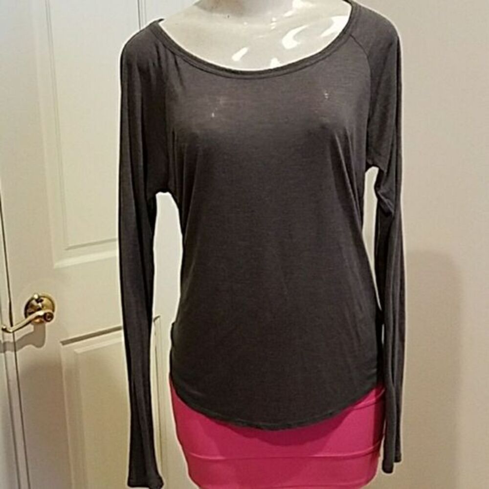 Gray long sleeves Top size Large